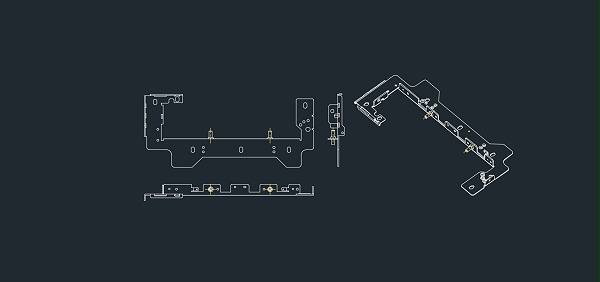 主机架五金冲压件2D图纸 主机架五金冲压件2D图纸