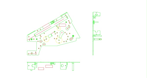 电解板五金冲压件2D图纸 电解板五金冲压件2D图纸