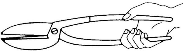 图5-13手剪的正确握法图 图5-13手剪的正确握法图